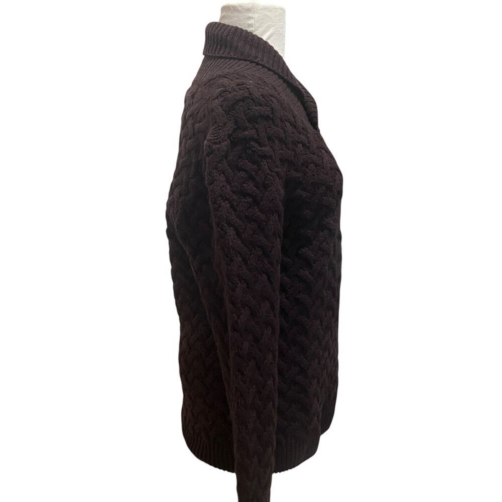 Patrizia Pepe Firenze S Brown Tessilform Made in Italy Wool Cashmere Sweater - Picture 4 of 6